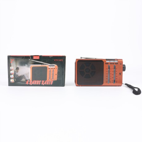 RADIO PORTÁTIL AM/FM KTF-1472 LINTERNA SD MARRÓN RADIO PORTÁTIL AM/FM KTF-1472 LINTERNA SD MARRÓN