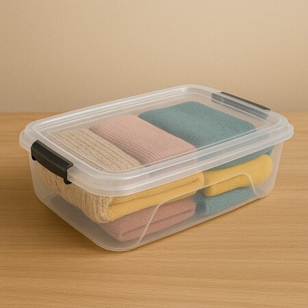 CAJA ORGANIZADORA 10 LITROS RISCHIOTO TRANSPARENTE Sin color