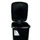 Tarro de residuos 40L con pedal NEGRO
