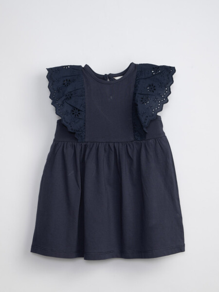 Vestido broderie Azul