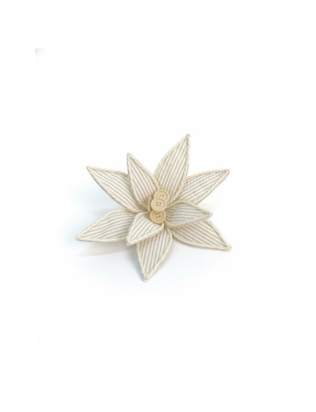 FLOR NAVIDEÑA CORDONES Y BOTONES RUSTICA 25 CM. FLOR NAVIDEÑA CORDONES Y BOTONES RUSTICA 25 CM.