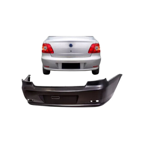 PARAGOLPE TRASERO NEGRO LISO Paragolpe Trasero Negro Liso
