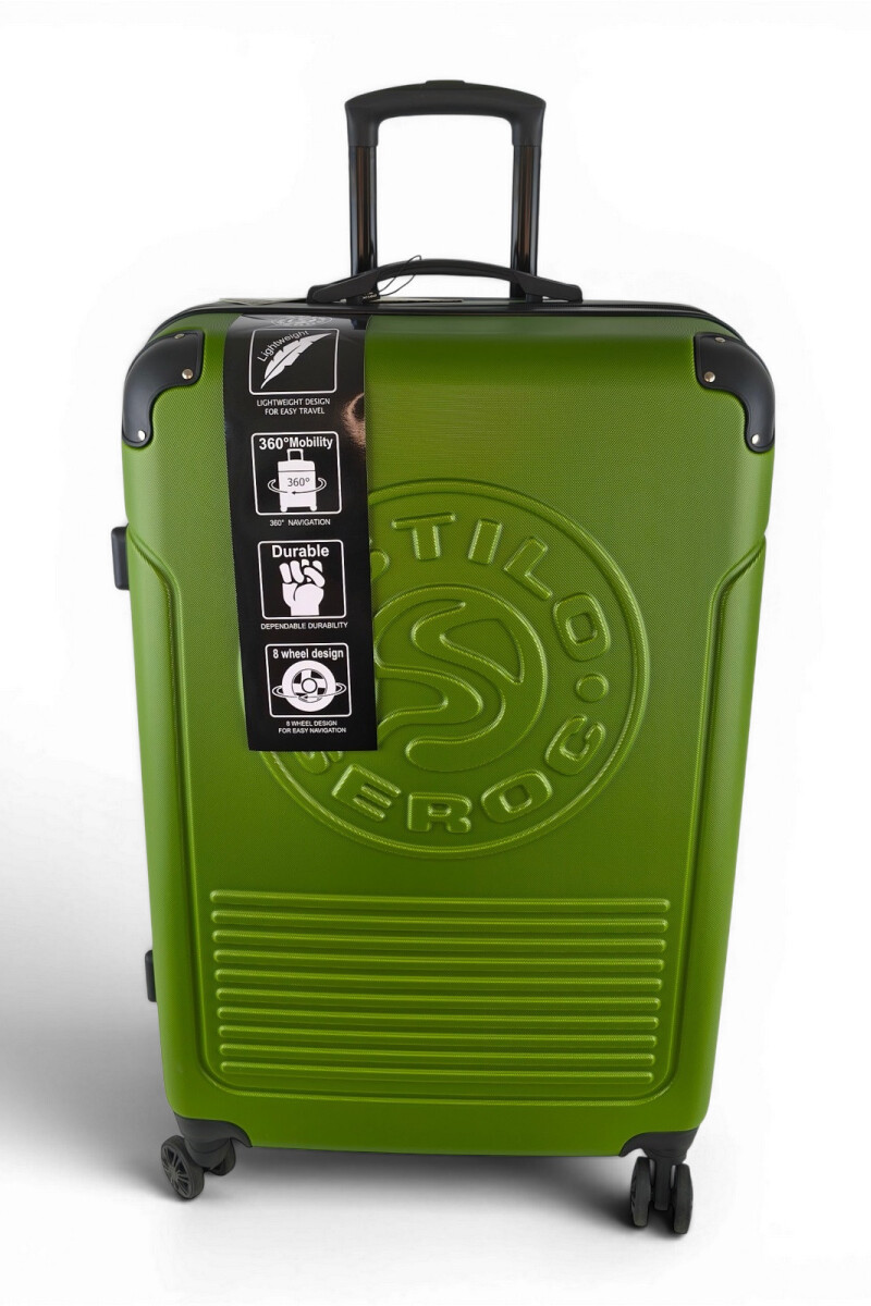 Valija grande ABS (fibra) de 28" Verde