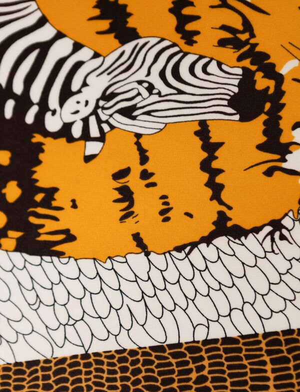 Pashmina Printed ANARANJADO/MULTI