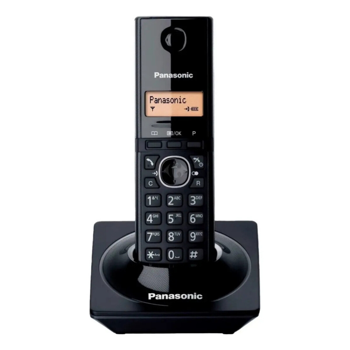 Teléfono Inalámbrico Panasonic C/Pantalla LCD ámbar de 1.25" 
