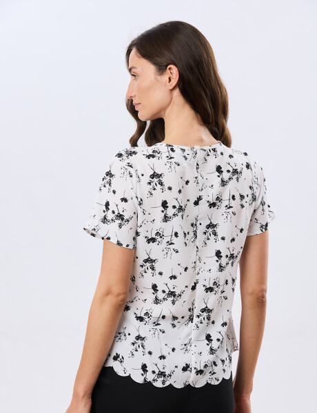 BLUSA CLÁSICA Flor