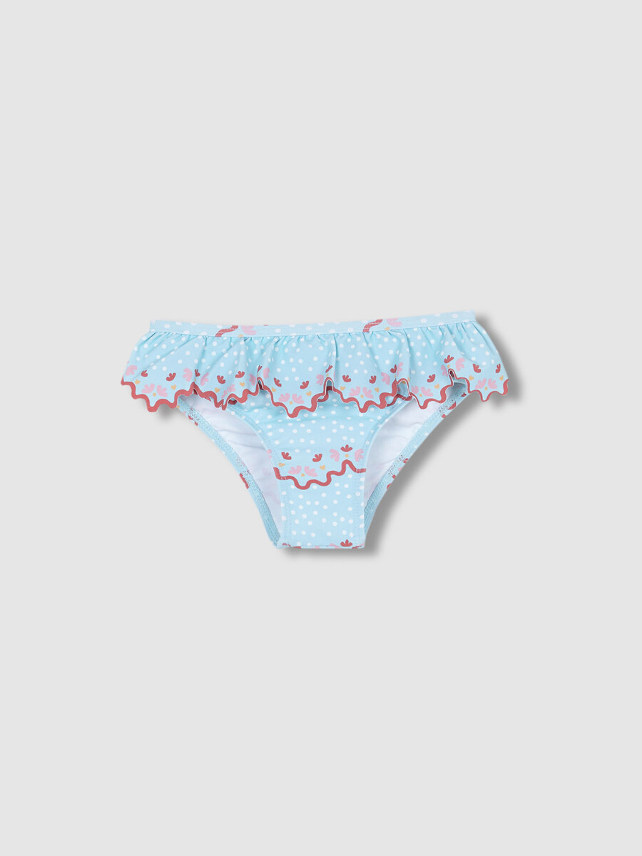 Culetin Estampado Ondas Azul Talco