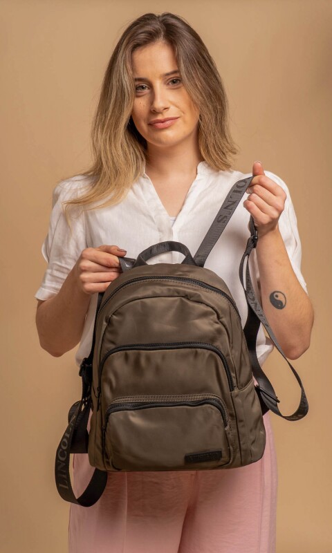 MOCHILA FLOR DE LOTO VERDE MILITAR