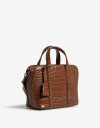 Bandoleras Bandolera Efecto Croco - Marron Chocolate