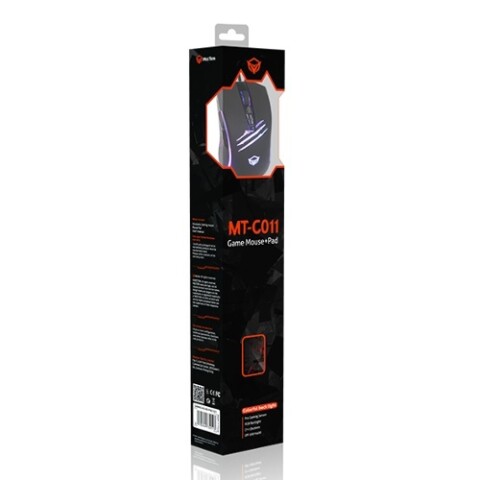 Mouse Optico USB + Mouse Pad Meetion MT-CO11 315x250x5mm Mouse Optico USB + Mouse Pad Meetion MT-CO11 315x250x5mm