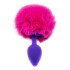 Plug Anal Pompón Conejita Consolador Estimulador Talle S Variante Color Fucsia Violeta