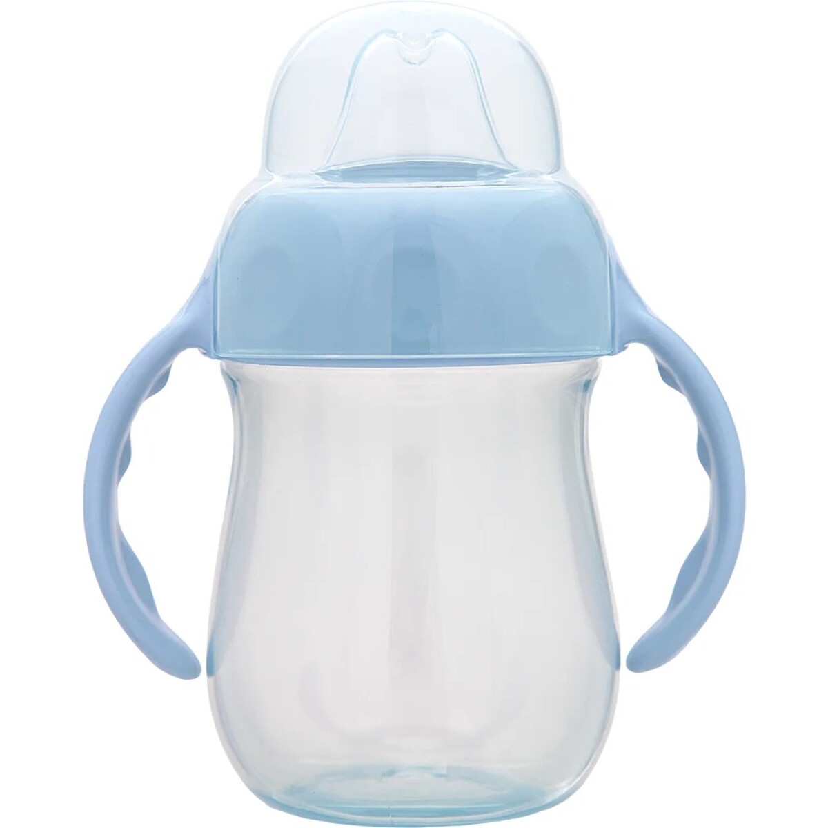 Vaso con boquilla silicona BUBA - celeste 