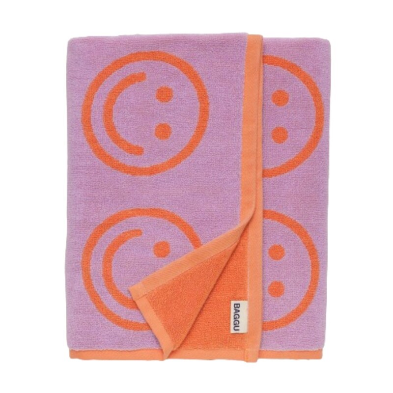 Toallón De Baño 100% algodón orgánico 152x76 Cm Happy Lilac