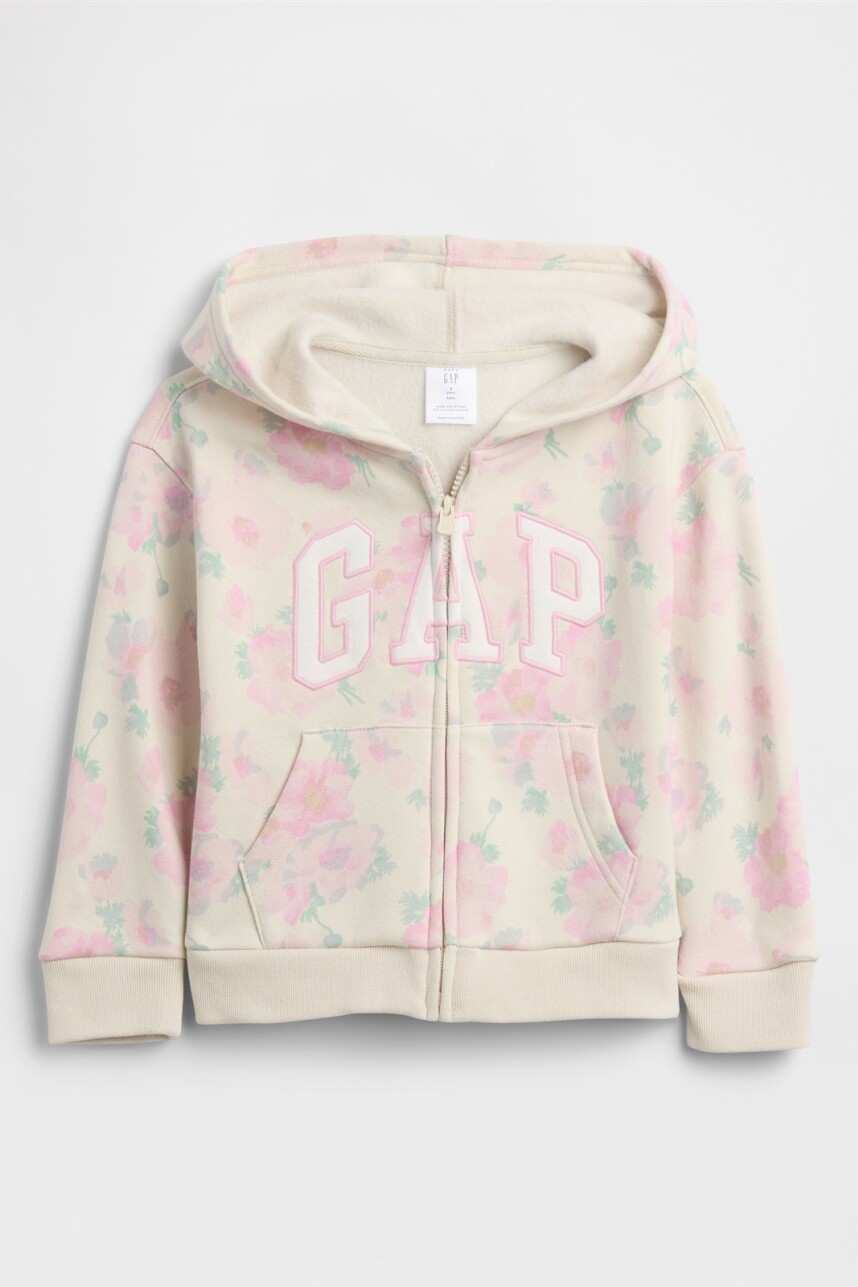 Canguro Con Cierre Logo Gap Toddler Niña Sp Primrose Floral