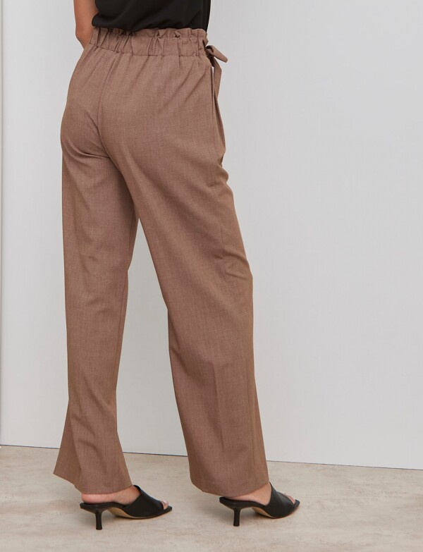 Pantalon Palazzo TOSTADO