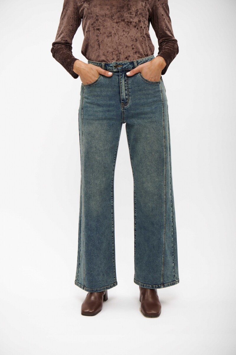 JEAN CARMEN WIDE LEG AZUL MEDIO
