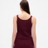 COTTON POINTELLE TANK TUSCAN RED