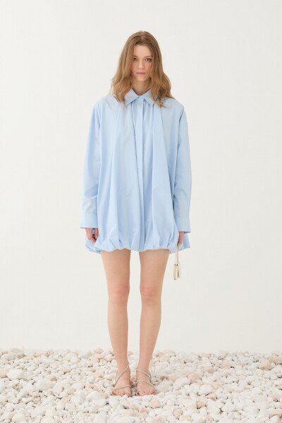 CAMISA OVERSIZE Celeste