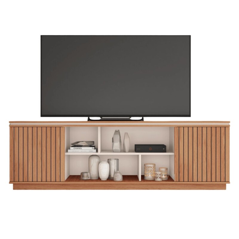 Rack Simetria 1.80 Freijo/Off White Rack Simetria 1.80 Freijo/Off White