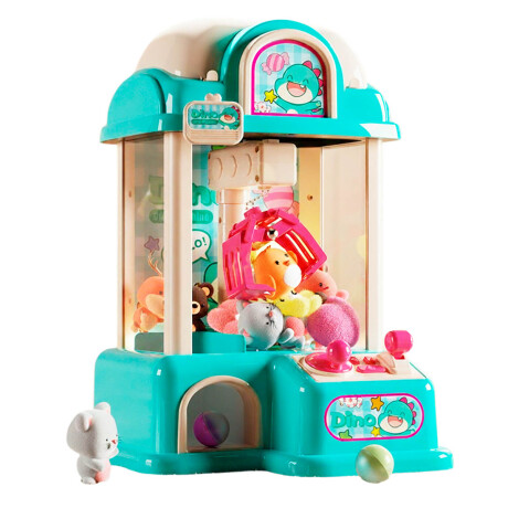 Máquina Infantil Grúa Juguetes De Peluches C/ Luz Celeste