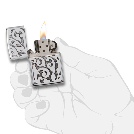 Encendedor ZIPPO 28530 C/Diseño Plata 0