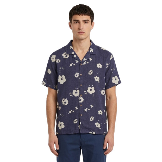 Camisa Critical Slide Splatter Resort - Azul Camisa Critical Slide Splatter Resort - Azul