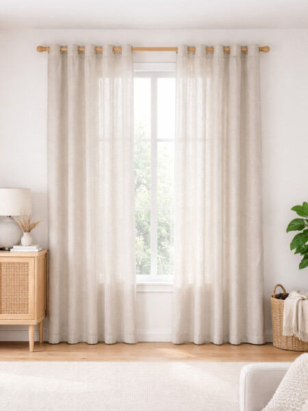 CORTINA ASPLINO TAUPE BEIGE