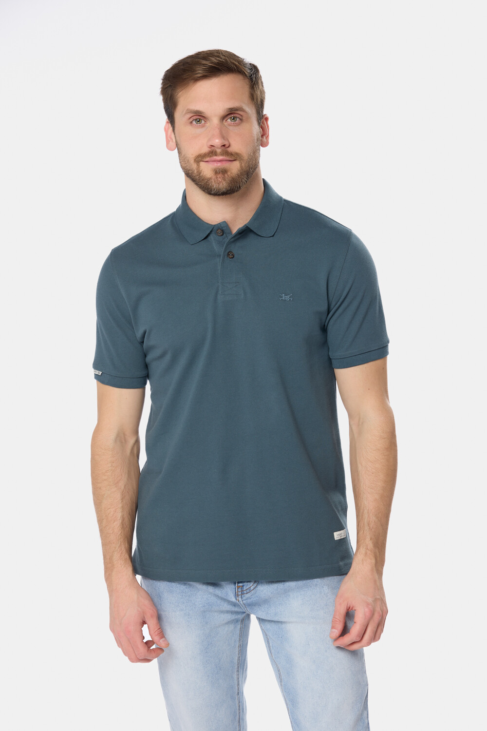 REMERA POLO PIQUE LISA Petroleo