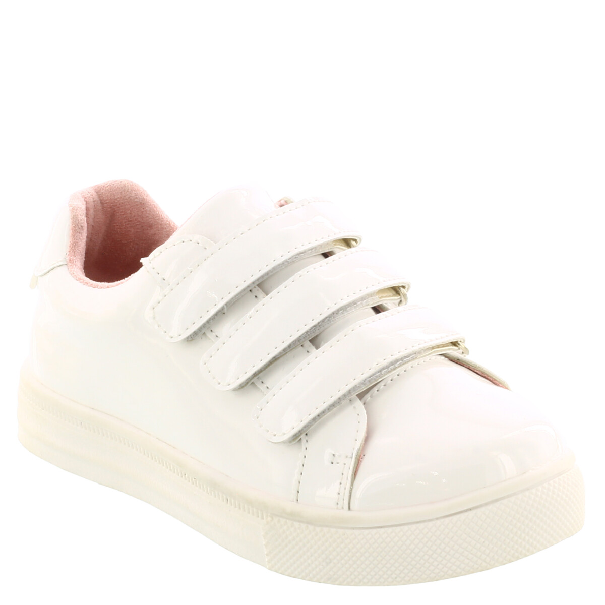 Deportivo MANDEL con tiras de charol MINI MissCarol - White 