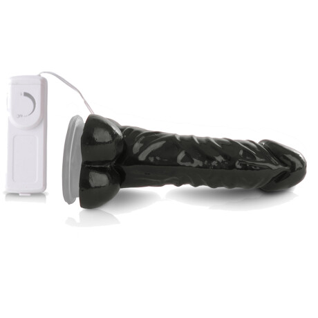 Vibrador Pleasure Fun Con Ventosa Negro