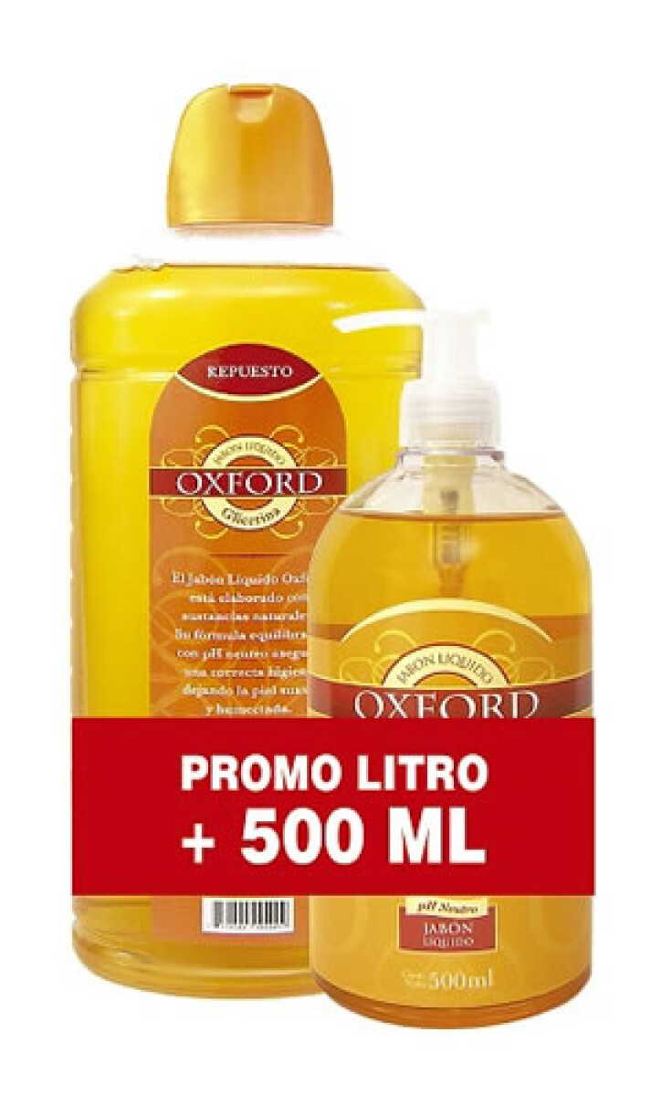 Pack Jabón Oxford Glicerina 1 L + 500 ml – Pack Jabón
