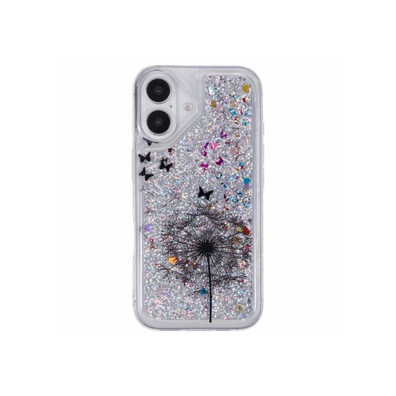 Protector para iPhone 16 brillos diseño flor Protector Para Iphone 16 Brillos Diseño Flor