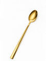 Cuchara Asher Mango Largo Set 4un,dorado Brillante Color Unico