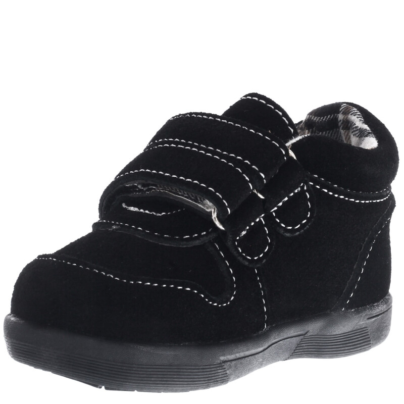 Zapatos de Niño Croco Kids Zapato TEO con doble velcro Negro