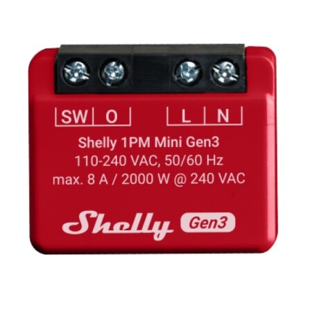 Rele Shelly Mini 1PM GEN3 Wi-fi 001