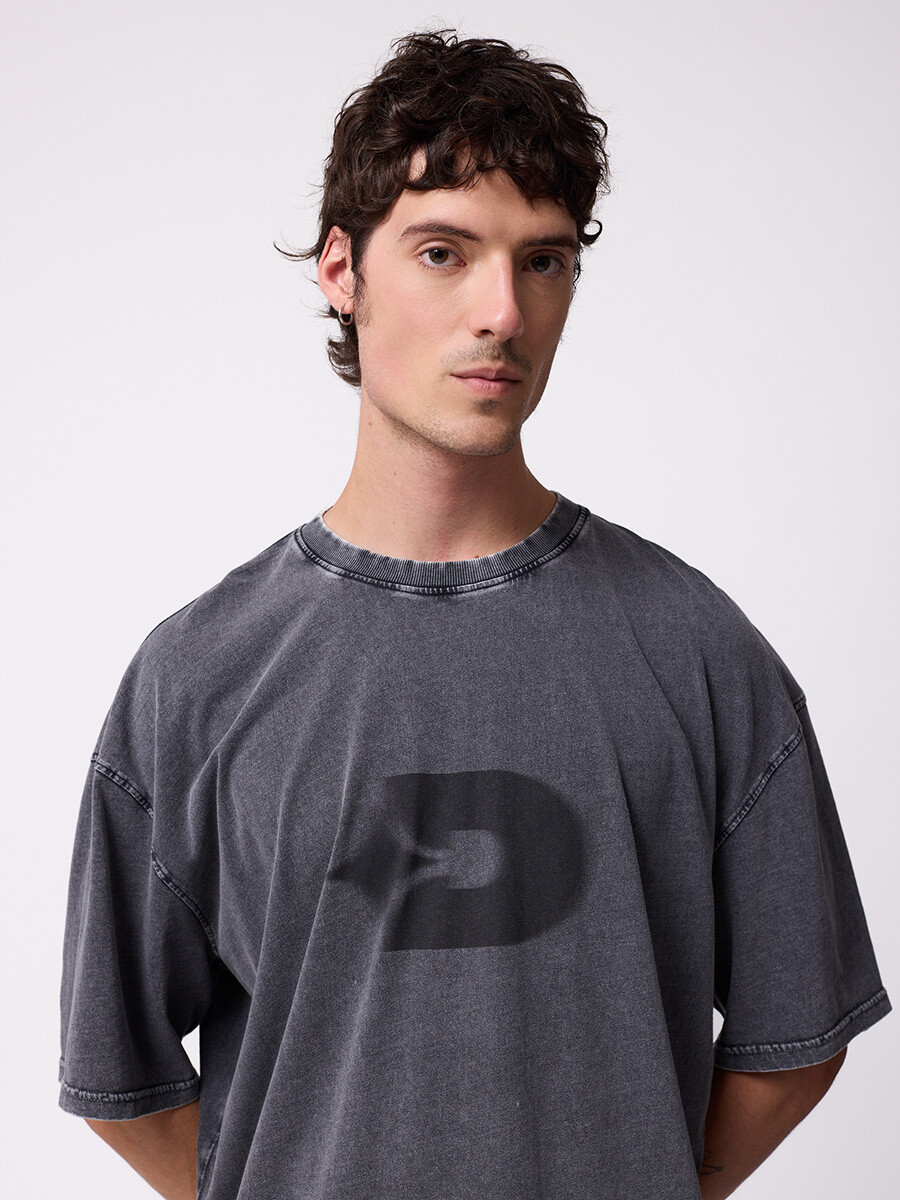 T-SHIRT DAYOM DIXIE Gris Oscuro