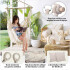 Sillón Colgante Hamaca Paraguaya de Jardín con Almohadones Color Beige HSC001 Sillón Colgante Hamaca Paraguaya de Jardín con Almohadones Color Beige HSC001