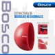 Pelota 65 Cm Pilates Yoga Bosco Gimnasia + Inflador De Pie Rojo
