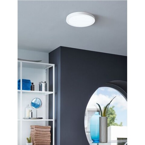 Plafón LED redondo níquel16,5W 3000K Ø210mm FUEVA5 EG3448