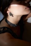 Gargantilla red strass negro