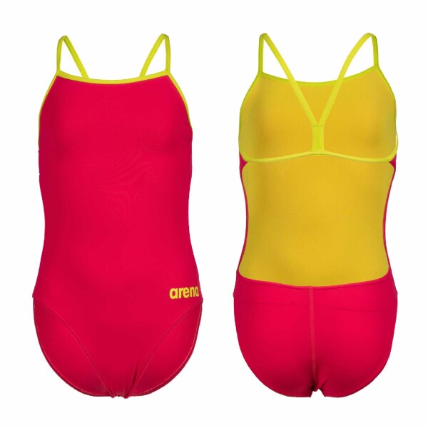 Malla De Entrenaminento Para Niñas Arena Team Swimsuit Challenge Solid Rosa
