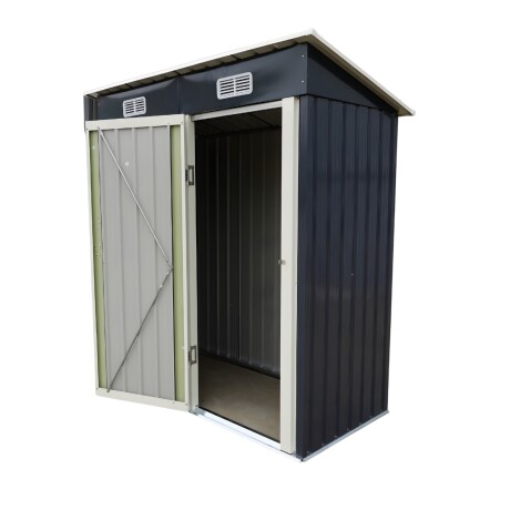 Caseta Galpon Jardin Lumax Devon Gris Oscuro 180x174x75 Caseta Galpon Jardin Lumax Devon Gris Oscuro 180x174x75