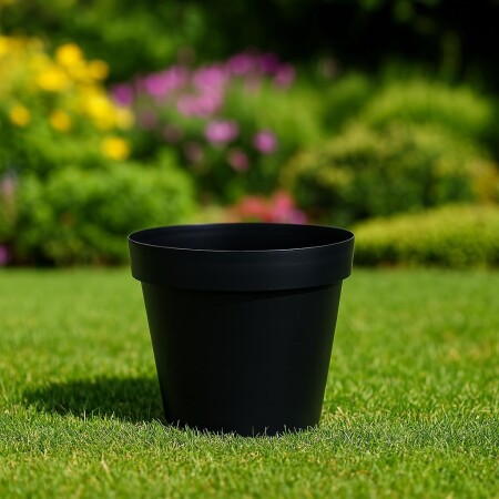 MACETA REDONDA FLORATTA N50 60 LITROS NEGRO