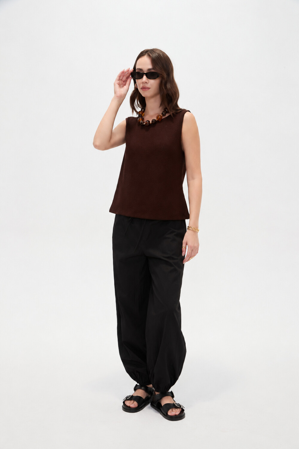 Musculosa Ikat Chocolate