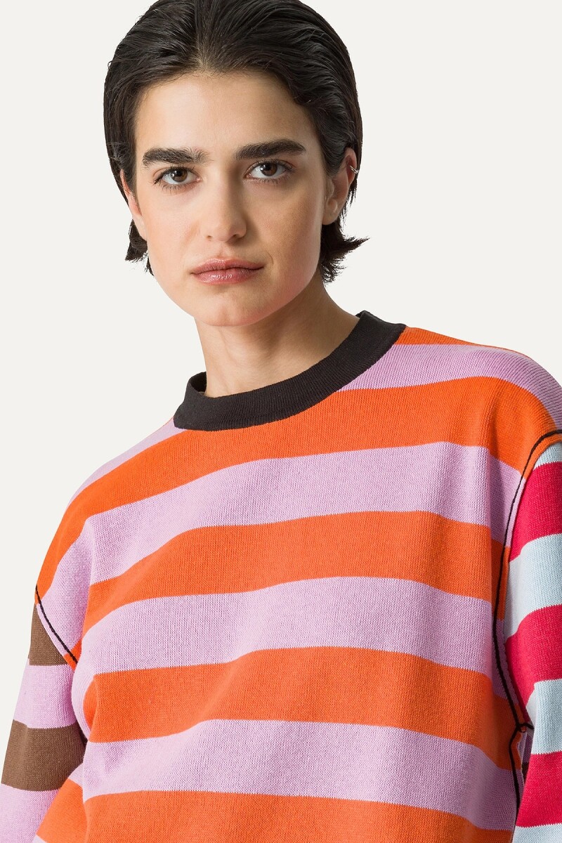 CAMISETA DE PUNTO Lila