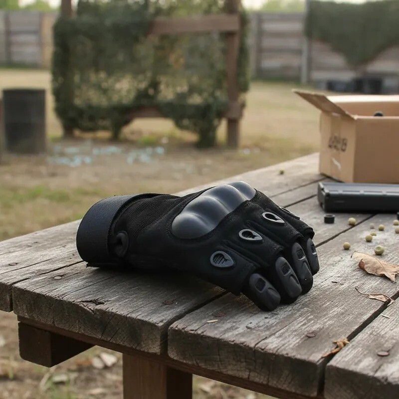 Guantes Tácticos Para Airsoft Gym Caza negro