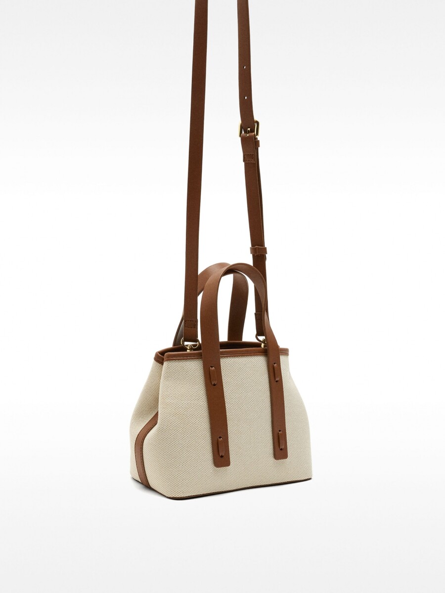 Bolso Tote De Tela crudo