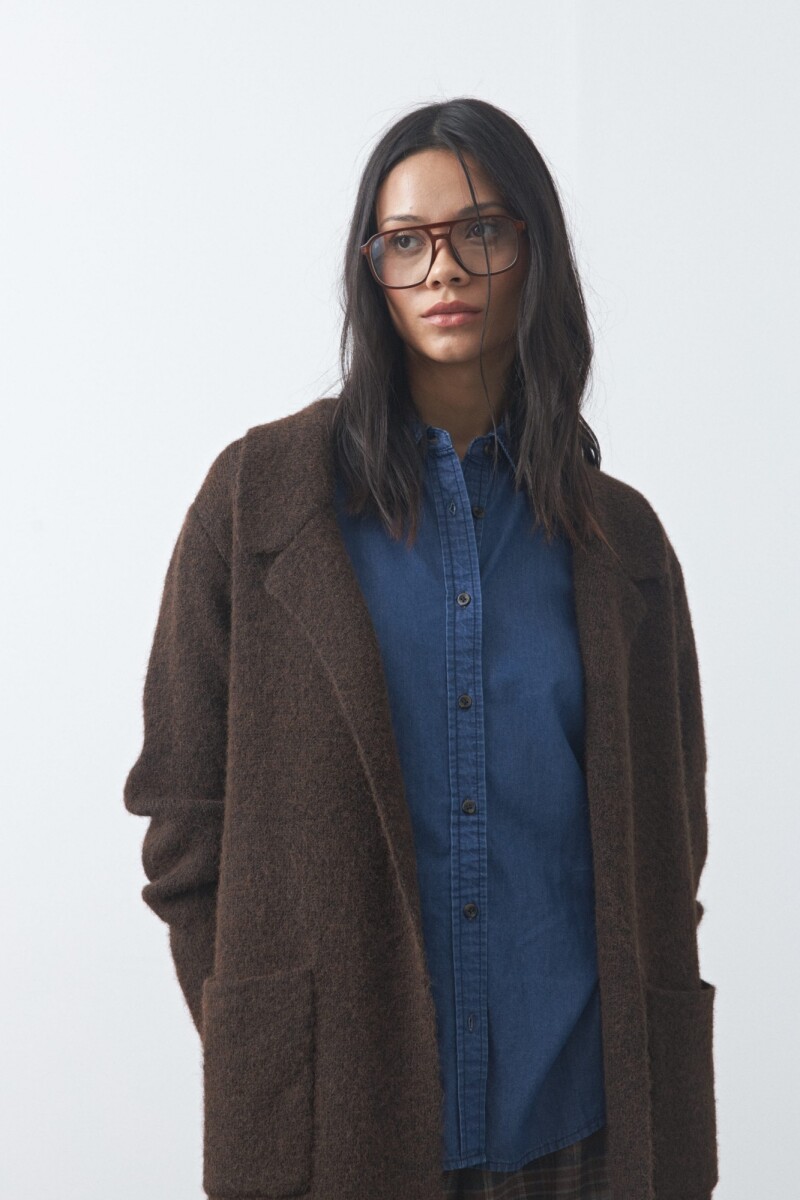 CARDIGAN BELORA Chocolate