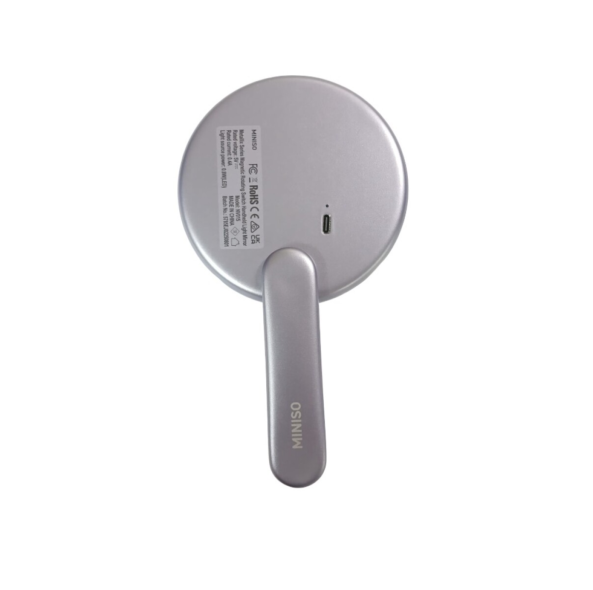 Espejo LED circular - violeta 