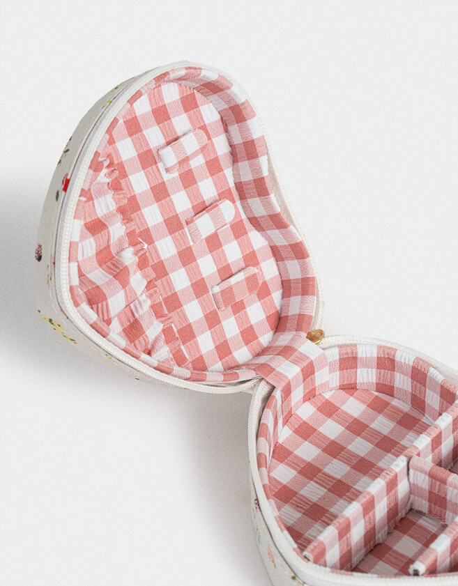 Bijouterie Vs Flores Portabijou Estampa Flores - Dorado